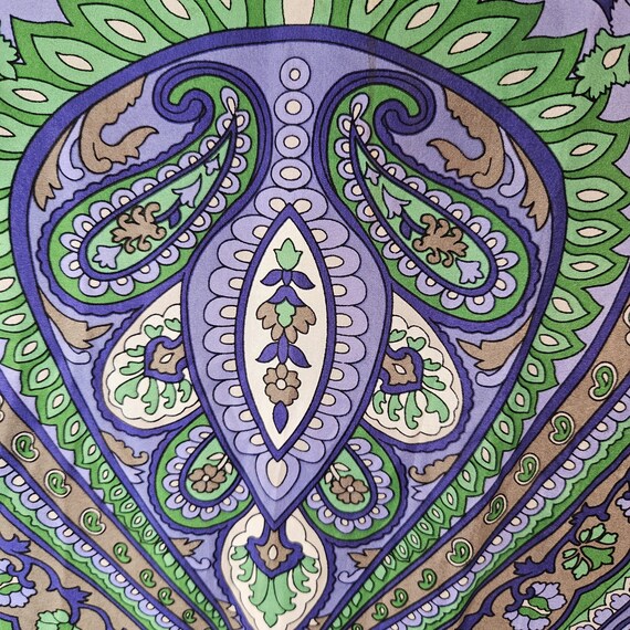 Talbots 100% Silk  Rectangular Scarf Rolled Edges… - image 5