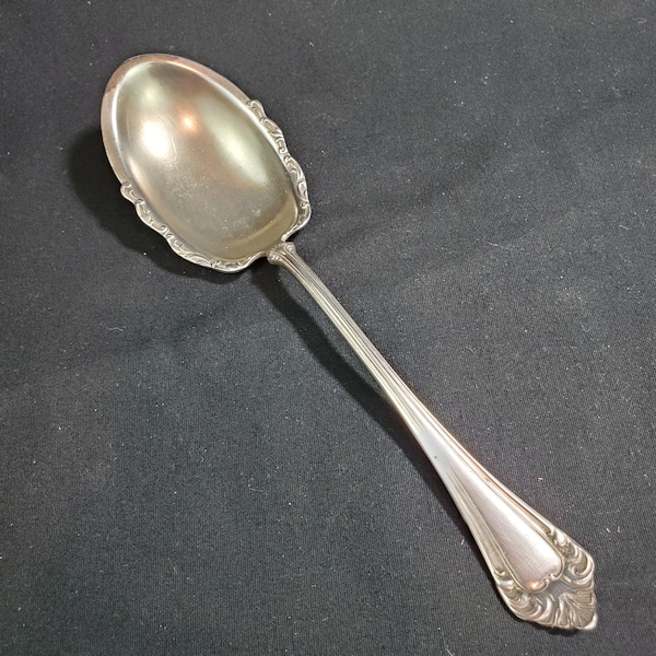 1900 Oneida Ltd. Simeon L. & George H Rogers  Puritan aka State Casserole Spoon Made in USA