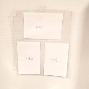 Photo Sheet Protector Pages 4 x 6 Combo. Set of 34 sheets.