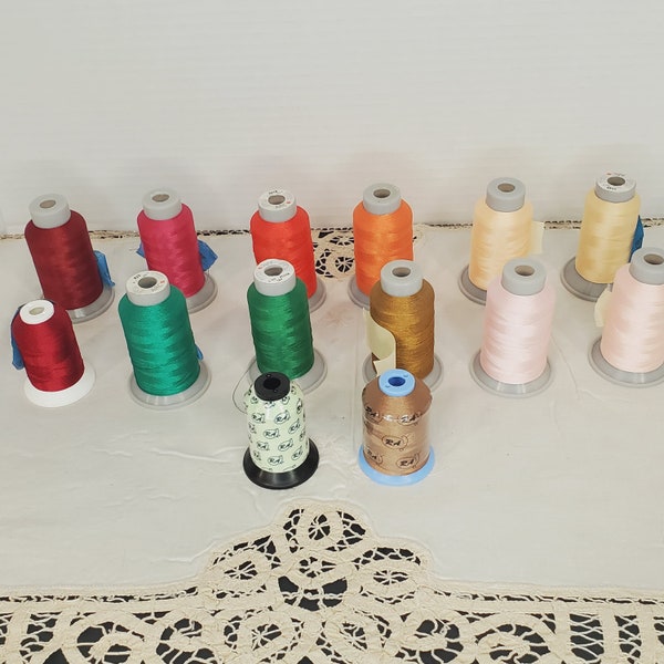 ARC Machine Embroidery Thread Lot of 14