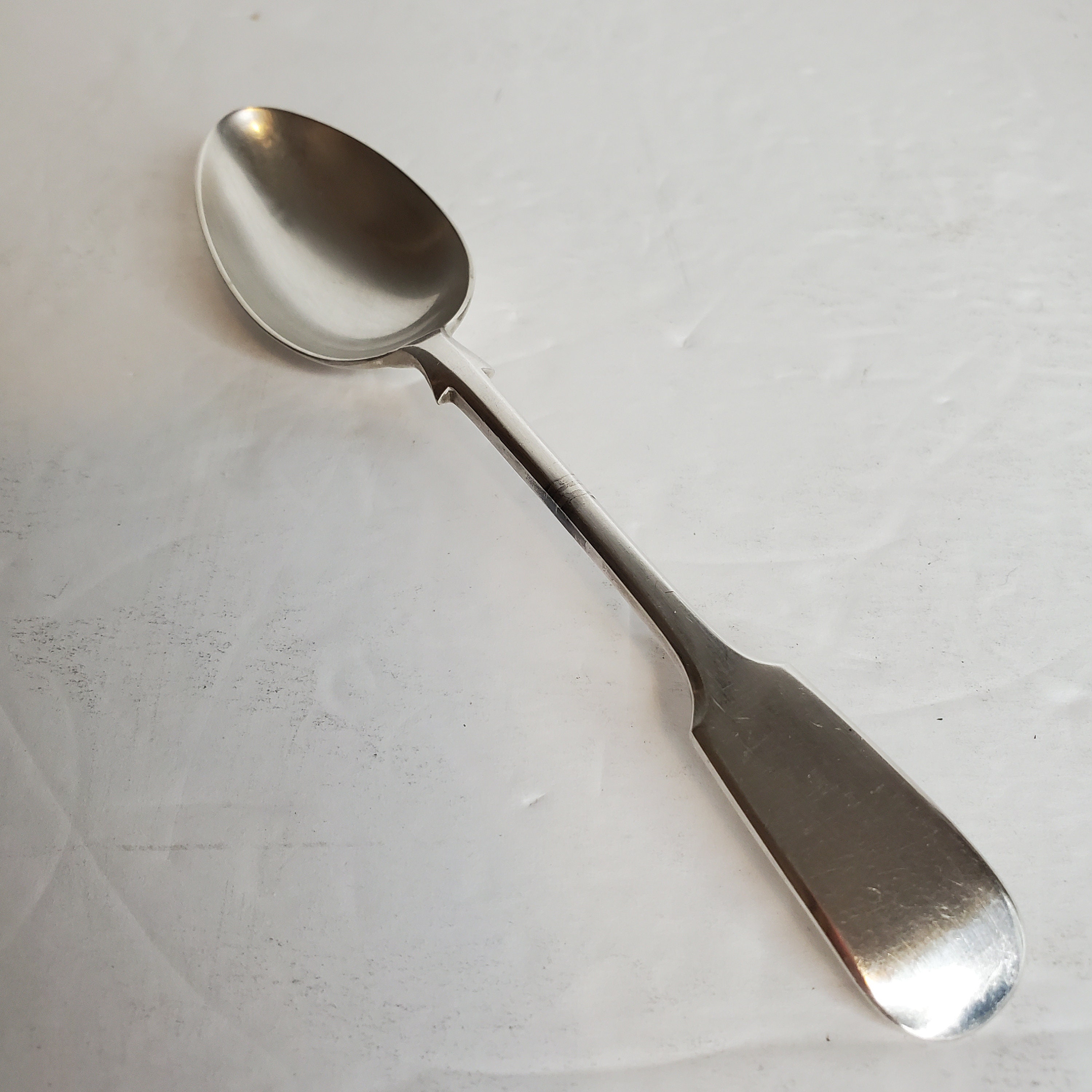 HB & HS A1 Harrison Brothers and Howson Serving Spoon Fiddleback