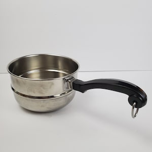 Vintage Farberware Double Boiler Insert: USA Made 1-Qt Stainless Steel