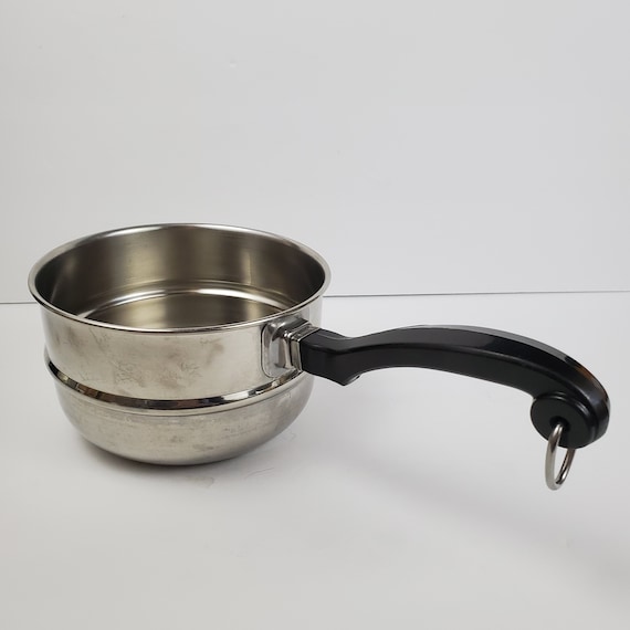 Farberware Classic Stainless Steel Covered Saucepan with Boiler 2 Qt 