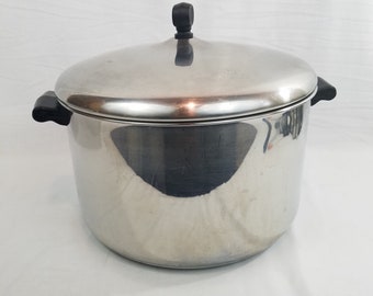 Farberware 8 Quart Sauce Pot Aluminum Clad Stainless Steel Made in USA Durable 8 qt.