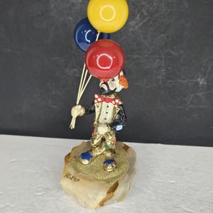 Ron Lee Clown Figurine Hobo Joe with Balloons 1982