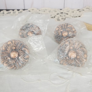 Copper Color Knobs Set of 4 w/ 4 Screws
