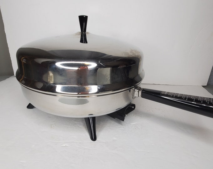 Vtg Farberware 12 Electric Skillet With Domed Lid & Cord Etsy