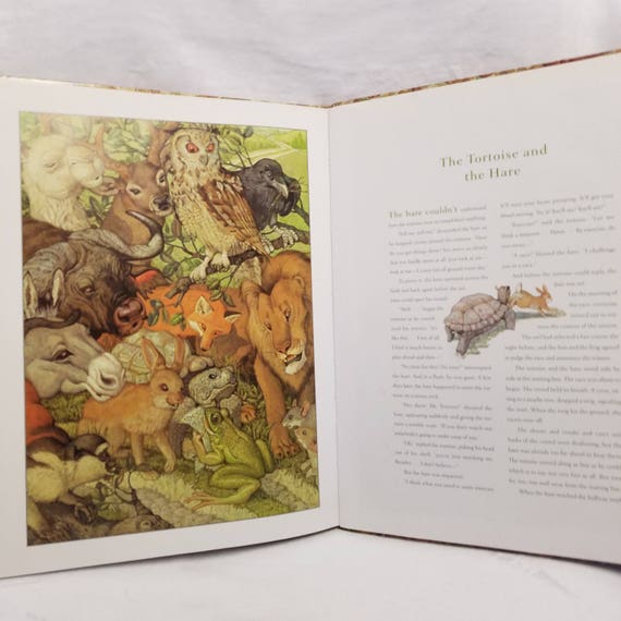 Vtg The Classic Treasury Of Aesops Fables 1999 Courage Books 55 Pages Illustrated Don Daily Hardcover - 