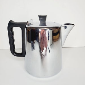 Vintage Swan Brand Chromium Coffee Pot - Made in England