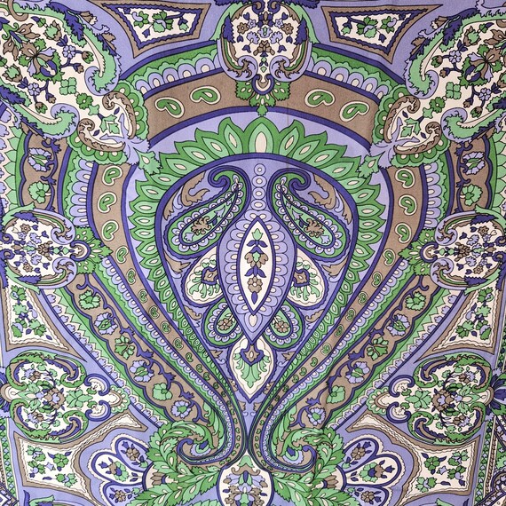 Talbots 100% Silk  Rectangular Scarf Rolled Edges… - image 4