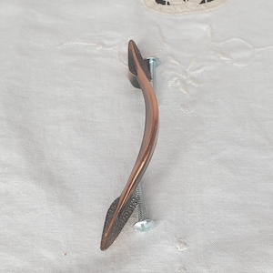 Cabinet Door Pull Copper Color Set of 1 w/ 2 screws 3&quot; on center