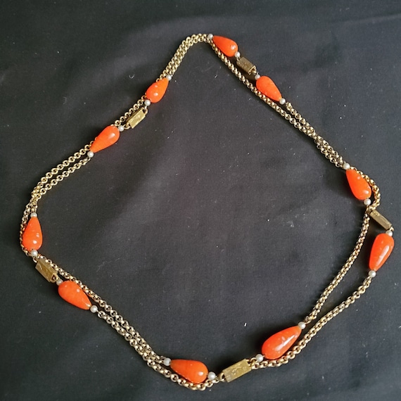 Chain and Beaded Single Strand Necklace Infinity … - image 5