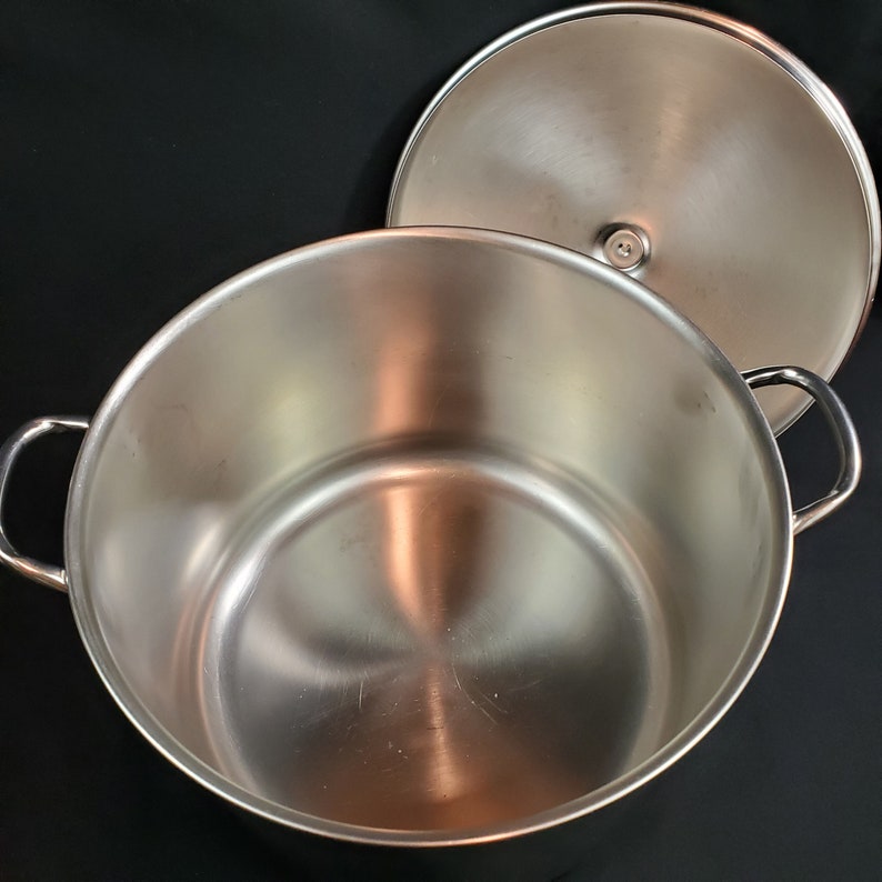 Farberware 16 qt. Sauce Pot with Lid Aluminum Clad Stainless Etsy