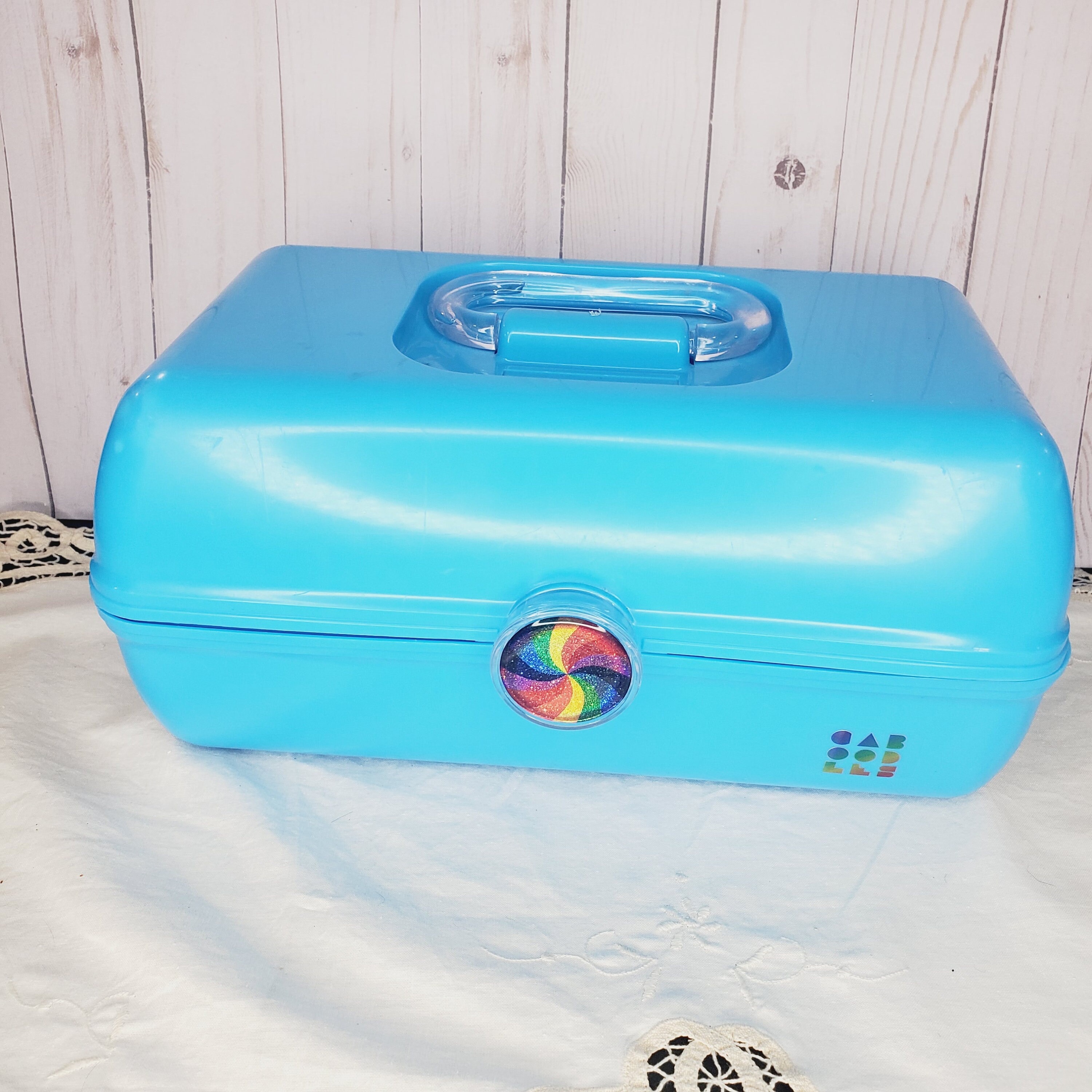 Caboodles Makeup Case Model 5626 Blue Made in USA 