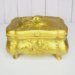 Refurbished Jewelry Box Casket Trinket Box by Brainard & Wilson