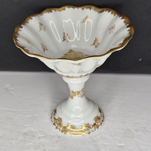 Limoges France Pedestal Compote Dish Porcelain