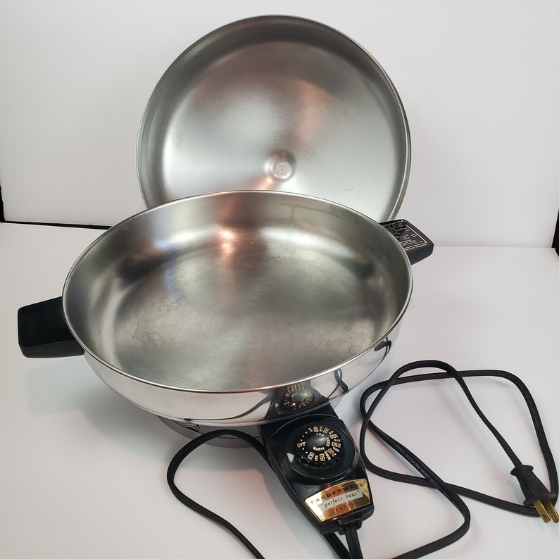 Vtg Farberware Buffet Server Electric 12 Round Fry Pan Etsy