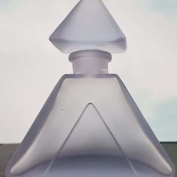 Art Deco Perfume Bottle Bohemian Czech Lavender