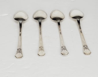 【Wm Rogers】 Avalon Cabin クリームソーダスプーン 6本 1940 International Silver Wm Rogers Avalon / Cabin Pattern 4