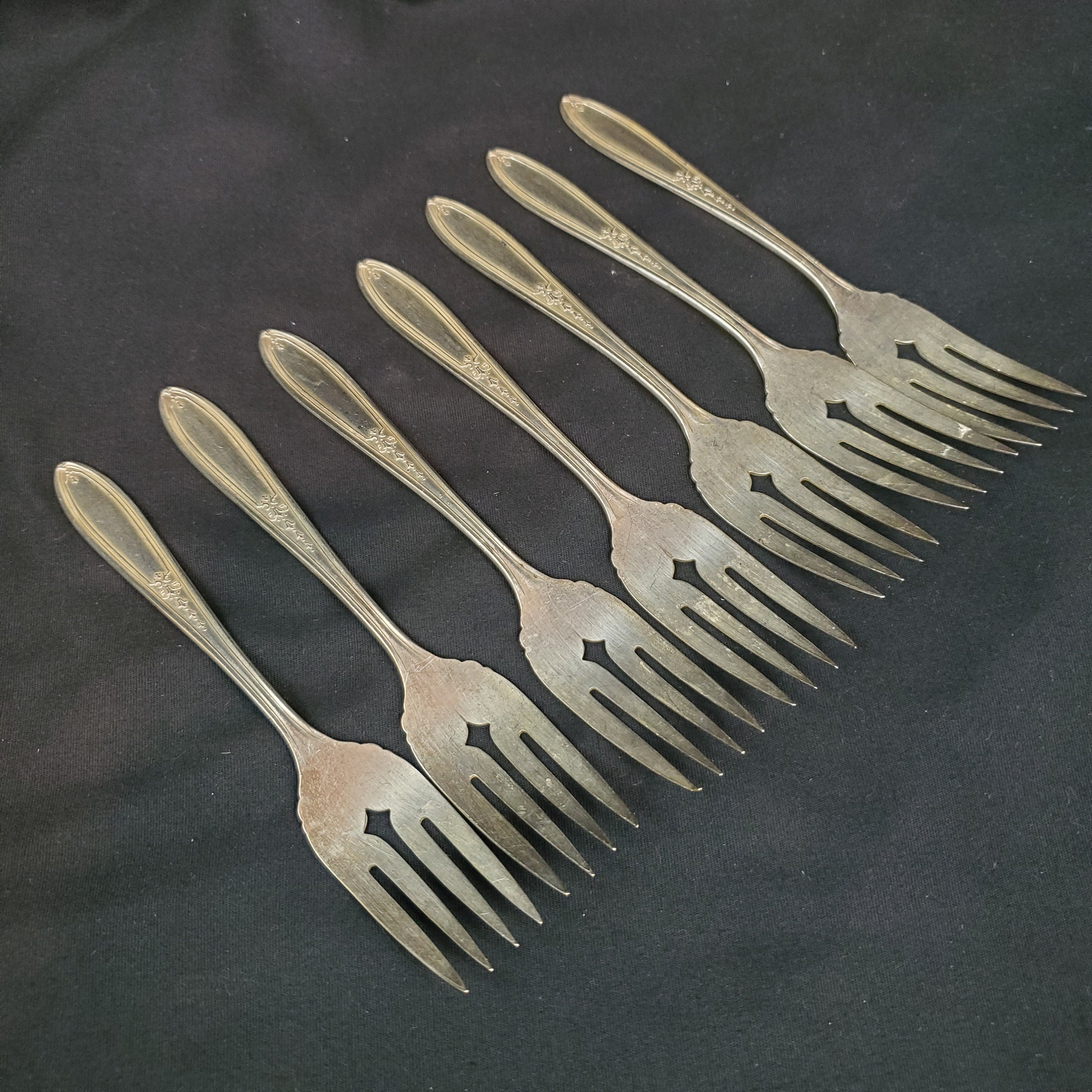 1927 Oneida Niagara Silver Plate Merced Pattern 7 Pieces Etsy