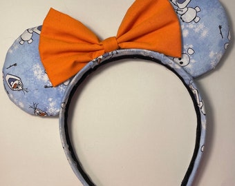 Olaf Inspired Mickey Ears, Minnie Ears, Headband
