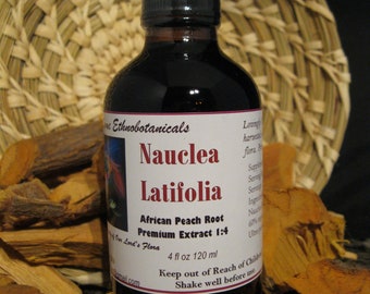 NAUCLEA LATIFOLIA Afrikanischer Peach 1:4 Auszug Frische Ernte Wildcrafted (Tropfflasche)