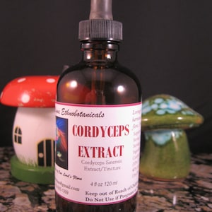 Estratto/tintura di CORDYCEPS SINENSIS Flacone contagocce da 4 once