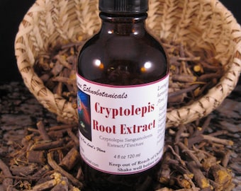 CRYPTOLEPIS Root 1:4 Extract / Tincture dropper bottle Professional Grade Best Available Taste the Difference