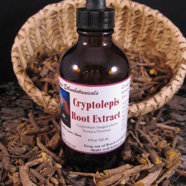 CRYPTOLEPIS Root 1:4 Extract / Tincture dropper bottle Professional Grade Best Available Taste the Difference