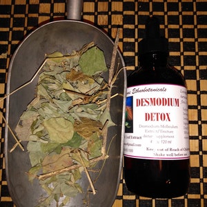 Burbur Leaf Extract,  1:4 Desmodium Molliculum Detox Dropper bottle