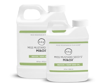 Miss Mustard Seed's MilkOil Indoor/Hemp Seed Oil | 100% Natural | Food-Contact Safe | Eco-Friendly | Non-Toxic | No VOCs