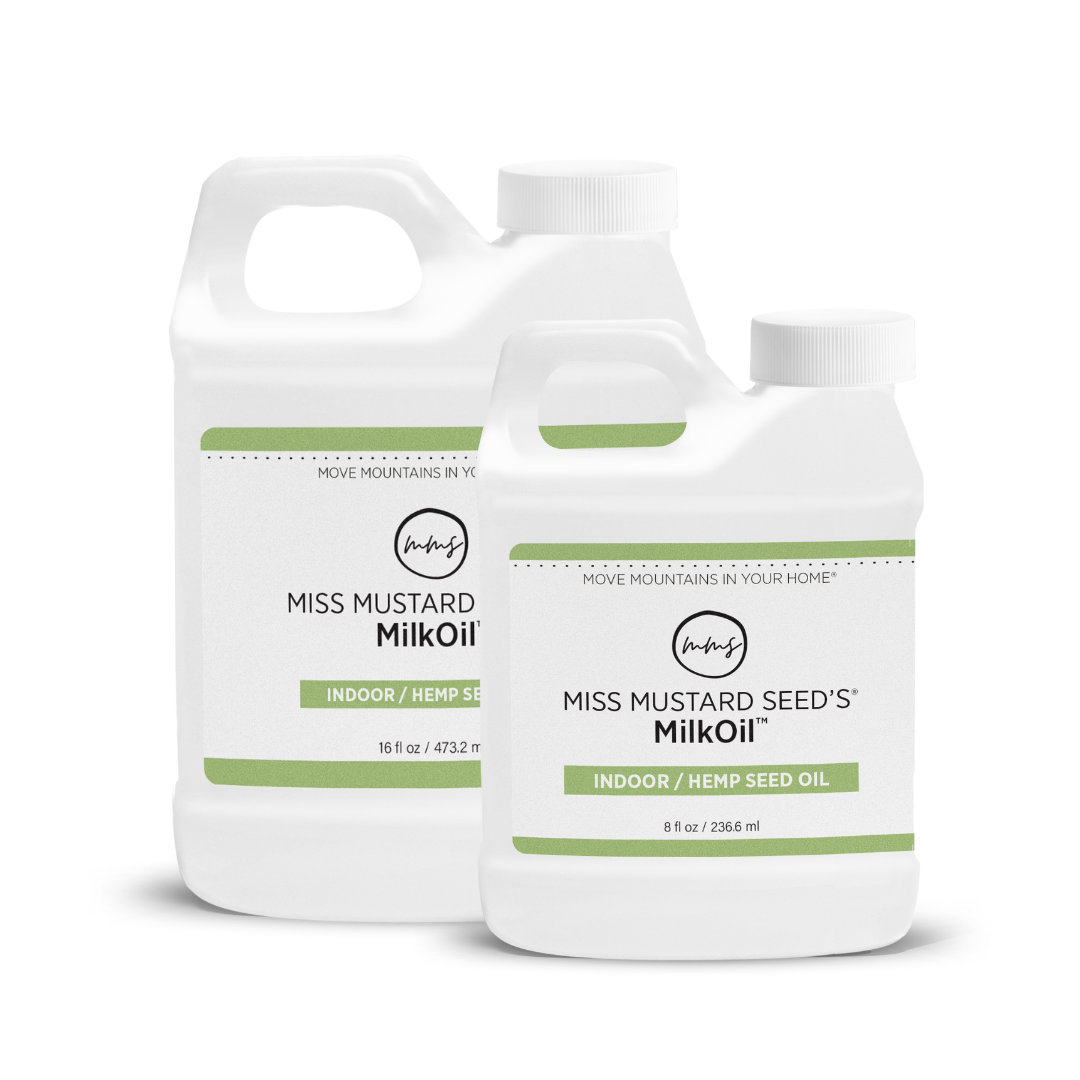 Miss Mustard Seed's MilkOil Indoor/Hemp Seed Oil 100% Natural Food-Contact Safe Eco-Friendly Non-Toxic No VOCs