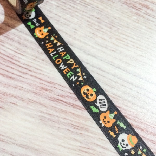 Cute Halloween Washi Tape - Black