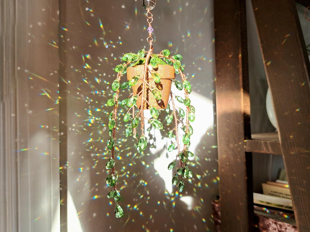 The Original Forever Succulent, Beaded Plant Suncatcher, Crystal Plant  Decor - Etsy