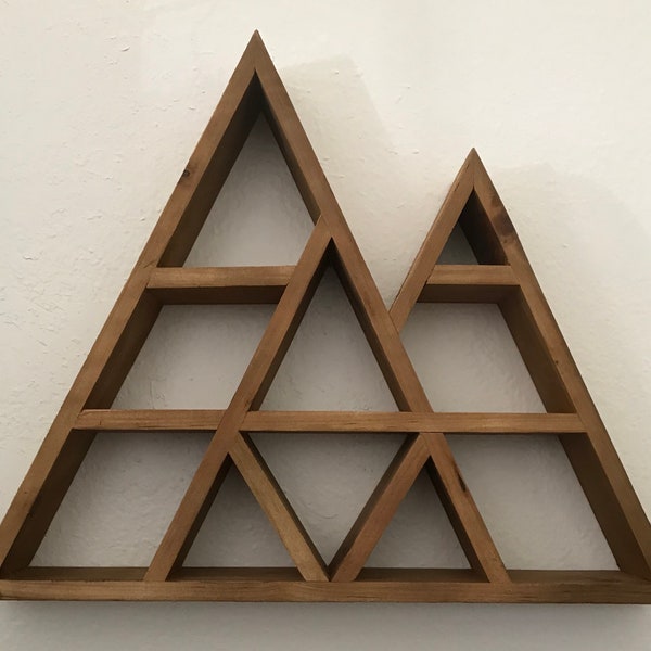 Large Rustic Triangle Crystal Shelf Free Shipping