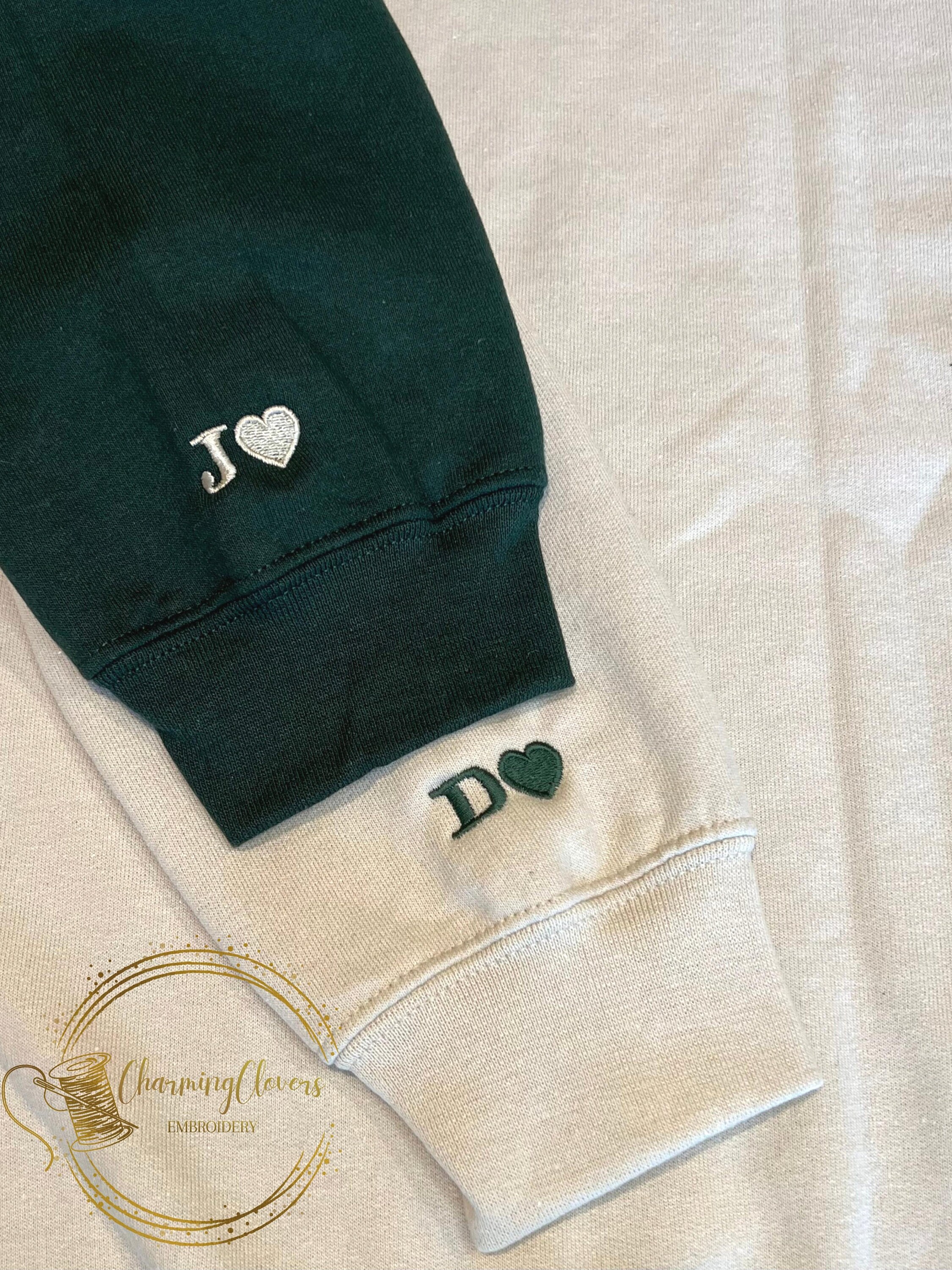 Heart Embroidered Fitted Knit Top main image 1