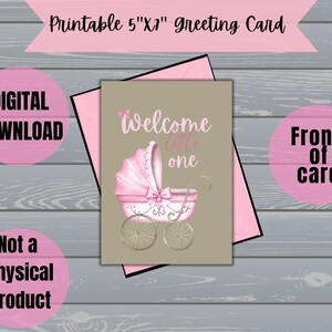 Baby Card - Printable - Instant download - Congratulations card - Baby shower card