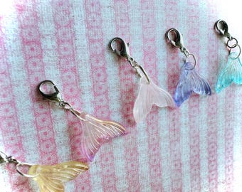 Mermaid tail stitch markers
