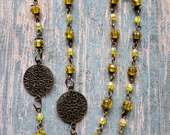 yellow sunshine necklace