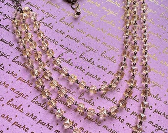Daisy layer necklace