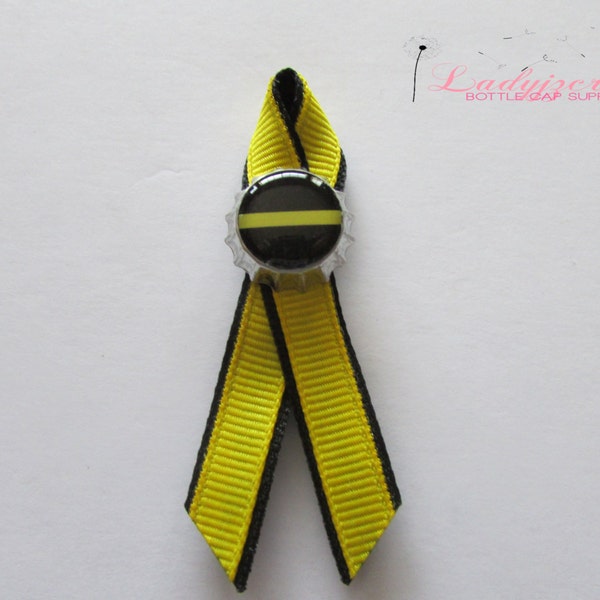 Tow Truck Operator Support Pins (The Thin Yellow Line - For The Fallen)