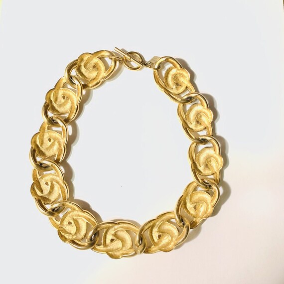 Vintage Anne Klein Infinity Love Knot Collar Neck… - image 6