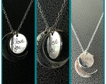 I love you to the moon and back Necklace.
