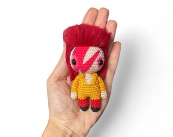Glam Rock Puppe 10 cm mit optionalem Schlüsselanhänger