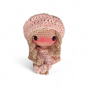 Mini bambola Chibi Bella rosa da 10 cm (4 pollici) con opzione portachiavi immagine 4