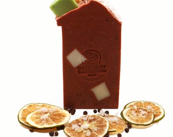 Handmade Palm-Free Bar Soap – Salted Bloody Mary Scent, Small Batch