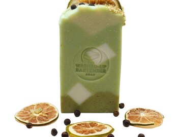 Handmade Palm-Free Bar Soap, Gin & Tonic Scent, Small Batch
