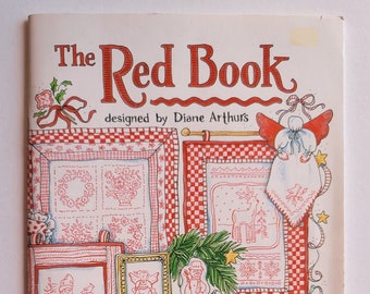 The Red Book by Diane Arthurs Embroidery Patterns Powder Mill Booklet