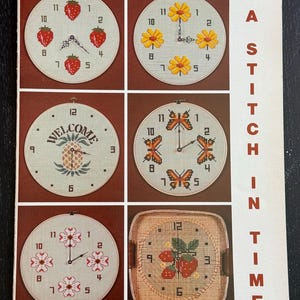 Libreria artigianale Un punto nel tempo Schemi punto croce contati 1984 Orologi
