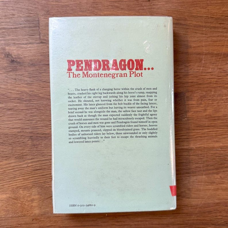 Pendragon The Montenegran Plot von Robert Trevelyan 1977 Ex Bibliothek Bild 3